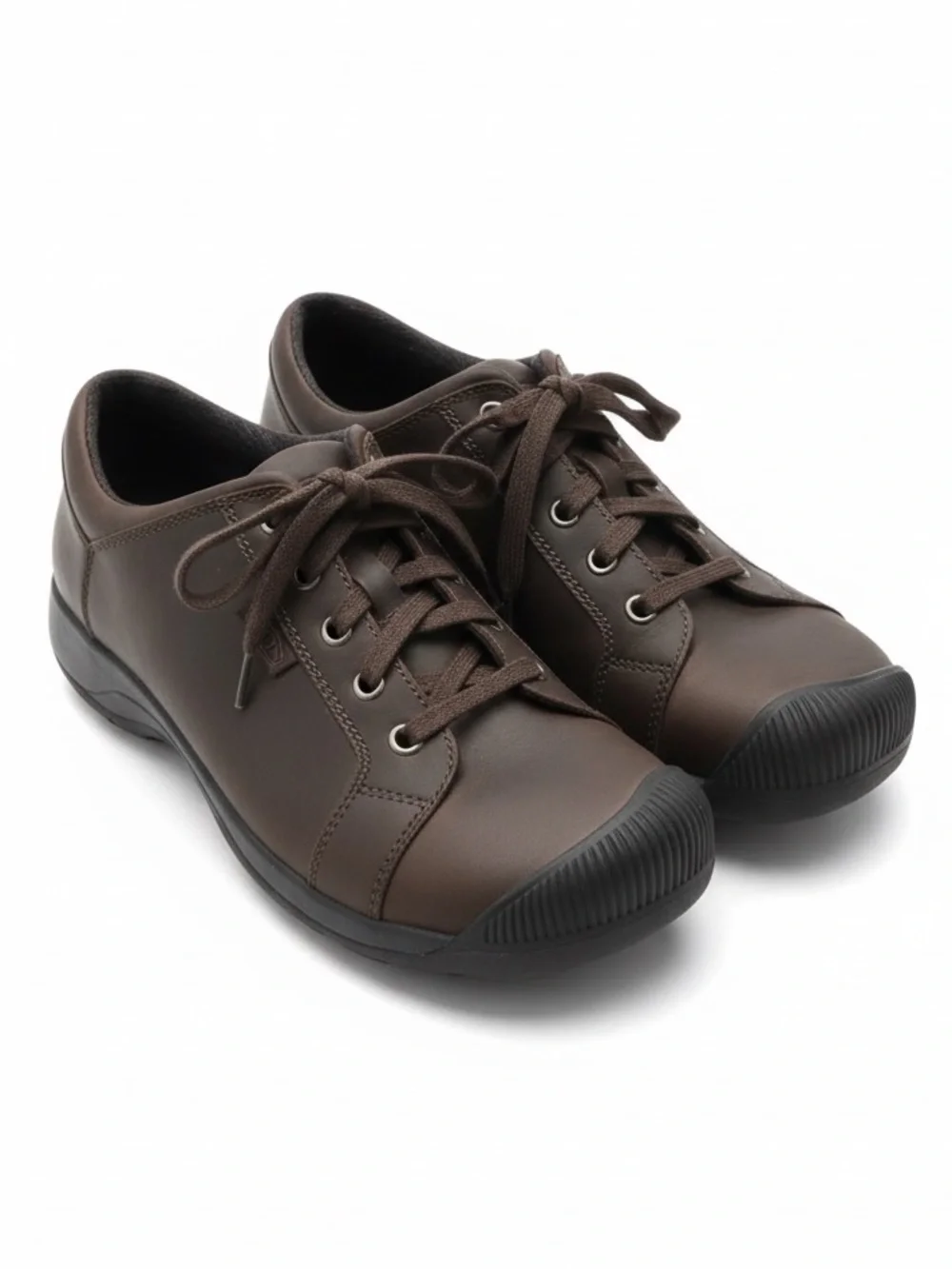 Keen Leather Lace Up Comfort Shoes Casual Low Top Walking Brown Size 9.5